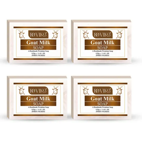 Doviko Goat Milk Soap - Deep Hydration - Pack of 4 (500gm) Doviko Goat Milk Soap - Deep Hydration - Pack of 4 (500gm)