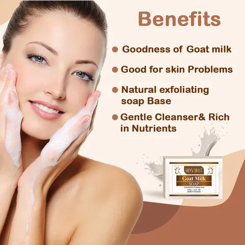 Doviko Goat Milk Soap for Men & Women - Pack of 2 (250 g) alternate view Doviko Goat Milk Soap for Men & Women - Pack of 2 (250 g) alternate view