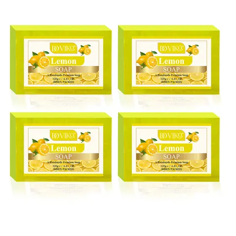 Doviko Organic Lemon Soap for Glowing Skin - 4x125g Doviko Organic Lemon Soap for Glowing Skin - 4x125g