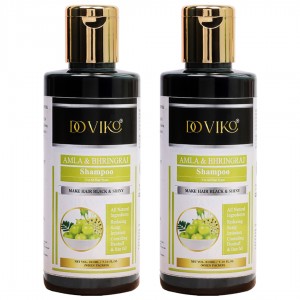 Doviko Organic Amla & Bhringraj Shampoo - Pack of 2 (420ML) - Front