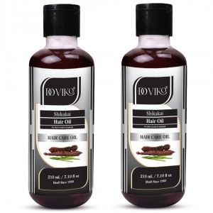 Doviko Natural Shikakai Hair Oil - Pack of 2 (420ML) - Front