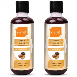 Doviko Pure & Natural Trifla Hair Oil - Pack of 2 (420 ml) - Front